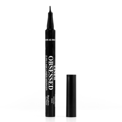 LINER OBSESSED 2-IN-1 PADDLE TIP EYELINER MARKER LINER OBSESSED 2-IN-1 PADDLE TIP EYELINER MARKER